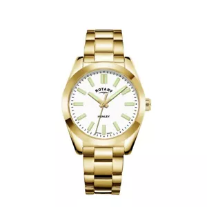 Rotary gold plated Stainless steel ladies Watch LB05283/29 RRP £225.00 - Picture 1 of 4