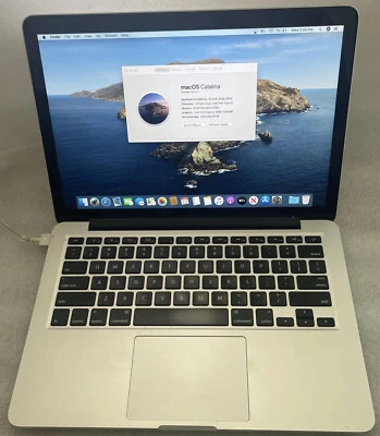 Apple MacBook Pro Retina 13” A1425 Core i5 2.5GHz 8GB RAM 256GB SSD Catalina Foto 1 de 4
