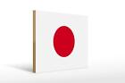 Holzschild Flagge Japans 40x30 cm Flag of Japan Geschenk Deko Schild wooden sign
