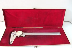 Vintage Mitutoyo 505-257 Dial Caliper Tool & DIE MACHINIST with Vintage Case - Picture 1 of 15