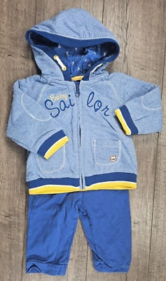 Baby Boy Clothes Mayoral 4-6 Month 2pc Baby Sailor Hooded Outfit - Image 1 of 4