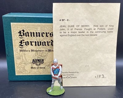 Banners Forward BF-8 ~ Jean, Duque de Berry con Maza en Batalla de Poitiers con Caja Foto 1 de 4