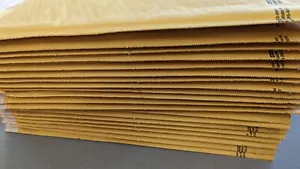 ✅ ULINE 10,5 x 16 S-9989 Gold Luftpolster Versandtaschen Gepolsterte Versand Umschläge 20 Stück - Bild 1 von 4