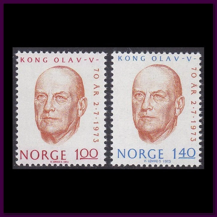 Norway - 1973  (620-621) Mint never Hinged - Image 1 of 1