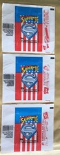    1983 Topps Superman III Trading Cards Wax Pack Wrappers Lot Of 3