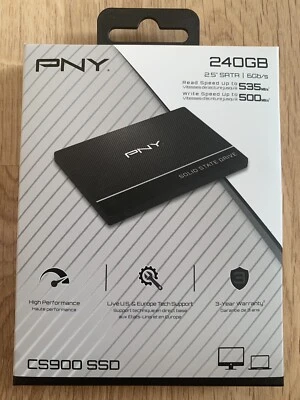 PNY Solid State Drive CS900 SSD 240GB 2.5” SATA III  *New Sealed* - Image 1 of 2