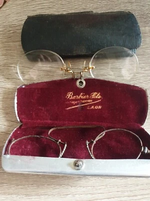 Lot 2 anciennes  paires de lunettes  - Photo 1/4
