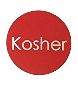 Adesivi alimentari Red Kosher | Etichetta autoadesiva rotonda 1,5" | 2 RLS 500 EA - Foto 1 di 3