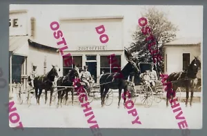 Luverne MINNESOTA RPPC c1910 RFD CARRI CONSEGNA Mailman USPS Post Office MN - Foto 1 di 3