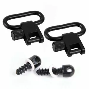 2X perchas de correa desmontables perchas de correa de rifle cierre rápido tornillos de estribo - Imagen 1 de 11