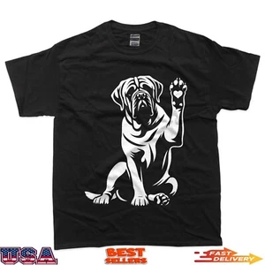 English Mastiff Love Dog Paw Heart Grafikdesign T-Shirt - Bild 1 von 10