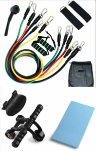 Home Latex Resistance Exercise Trainer Set Fitness Gym Workout Bands Strength - Picture 1 of 18
