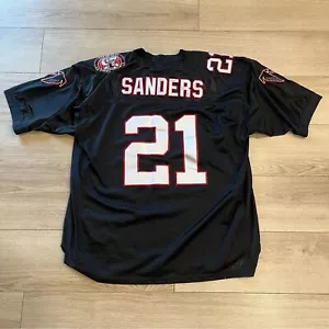 Mitchell & Ness Deion Sanders 1990 Atlanta Falcons Men’s Jersey Size 56 2XL - Picture 1 of 12