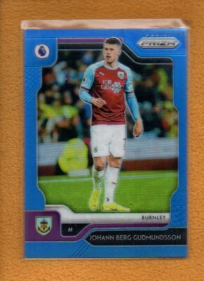 Johann Berg Gudmundsson 2019-20 Panini Prizm Premier League Blue Prizm #249 /199 - Image 1 of 3