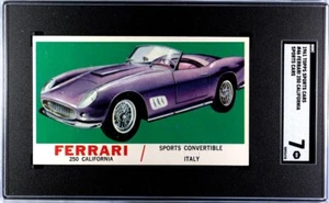1961 Topps Sports Cars # 46 Ferrari 250 California SGC 7 Pop 3 None Higher! - Bild 1 von 2