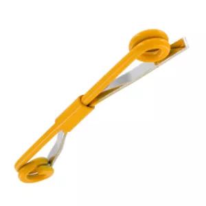 Shields Collar Clip Mens Vintage Bar Yellow Enamel 1960S Boxed 2 1/8" - Picture 1 of 3