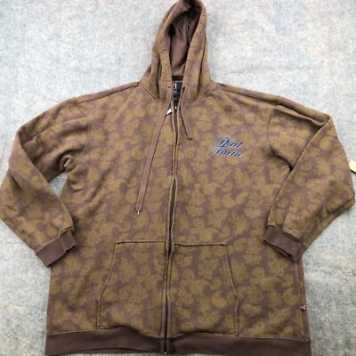 Sudadera con capucha vintage Phat Farm para hombre 3XL marrón cachemira cremallera completa Jesse Pinkman Y2K Foto 1 de 4