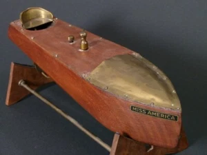 NAUTICAL TOY SELF-PROPELLED CANOE PLAYTHINGS MISS AMERICA 1920 - Picture 1 of 5