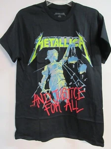 METALLICA OFFICIAL MERCH 2023 NEON AND JUSTICE FOR ALL BAND MUSIC T-SHIRT MEDIUM - Picture 1 of 6
