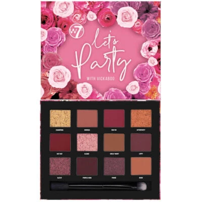 W7 Cosmetics Let's Party With Vickaboo PP Palette - Eyes Eyeshadow Shimmer Matte - Image 1 of 2