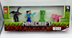Minecraft SET OF 4 Mattel Micro Collection Toys Small Mini Figures NIB - Picture 1 of 6