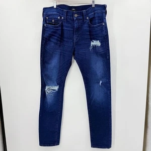 True Religion $ 199 Herren Rocco Flap Big T Relaxed Distresses Skinny Jeans Größe 38 - Bild 1 von 5
