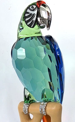 Swarovski Figur 685824 Chrome Ara Papagei Macaw  TOP ZUSTAND in BOX - Bild 1 von 4