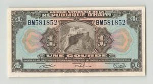 HAITI 1 Gourde 1964, P-185a, André/Beauvoir/Murat, Original AU, BM581852. H3 - Picture 1 of 2