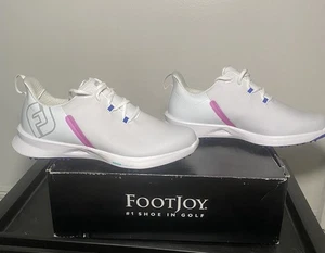 FootJoy Womens Golf Shoes Fuel Sport Size 9.5 White Spikeless Lightweight - Picture 1 of 8