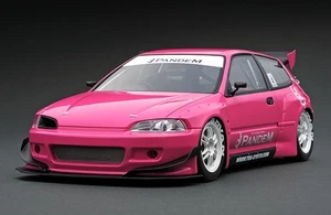 *SUPER RARE* IG1052 Ignition Model 1/18 PANDEM Honda Civic (EG6) Pink JDM - Picture 1 of 2