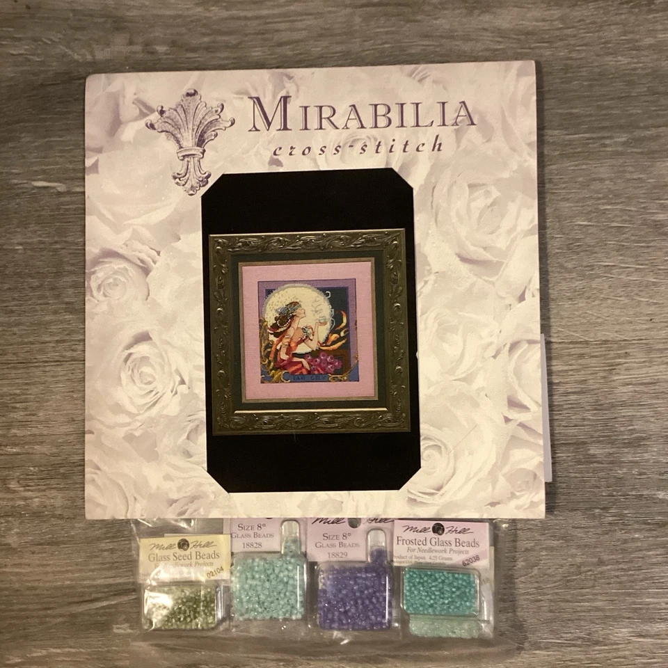 Mirabilia 十字绣图 + 装饰包,银月茶,密封 — 第 1/1 张图片