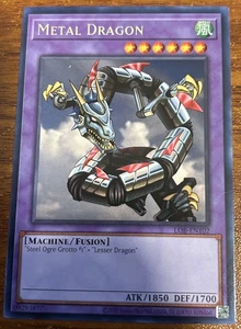 2020 Yu Gi Oh Legend of Blue Eyes #LOB-DE-102 Metal Dragon - Bild 1 von 2
