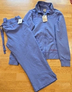CARHARTT Full Zip Tracksuit Jacket & Capri Pants Women Size Medium NEW - Picture 1 of 8