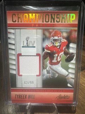 2023 Panini Absolute - Championship Fabric Tyreek Hill #CF-9 (MEM) - Image 1 of 2