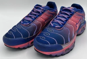 Nike Air Max Plus Fade Blue Pink Shoes CT0962-400 Women Size 7 | Youth Size 5.5 - Picture 1 of 10