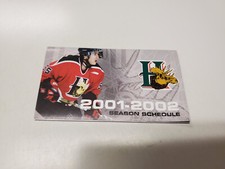 JS15 Halifax Moosehead 2001/02 Minor Hockey Pocket Schedule - Moose Light