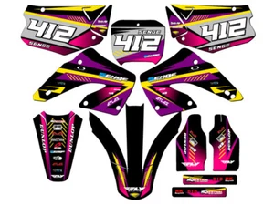 2000-2001 CR 250 R SURGE Purple Senge Graphics Kit Compatible with Honda - Picture 1 of 10