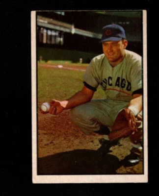 5166* 1953 Bowman Color # 7 Harry Chiti Vg-Ex - Image 1 of 2