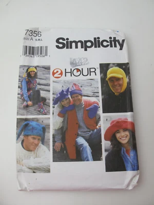 Simplicity 7356 Sz S-L Outerwear Accessories Winterwear Sewing Pattern (B) - Image 1 of 4