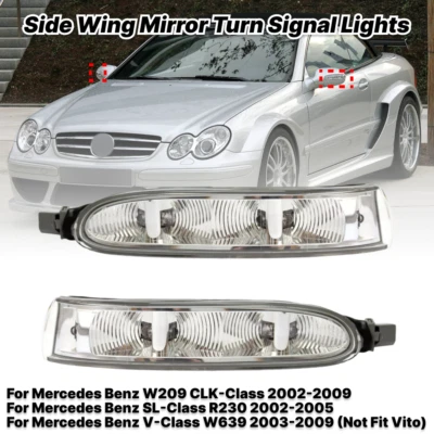 For Mercedes R230 02-05 Side Mirror Turn Signal Light Indicator Lamp A2308200821 - Image 1 of 4