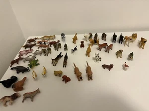 Huge Lot Of Small Mini PVC Dog Puppy figures Figurines Realistic Miniture Pups - Picture 1 of 18