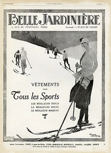 "BELLE JARDINIERE" Annonce originale entoilée L'ILLUSTRATION 10/1/1925 (BRODERS) - Picture 1 of 1