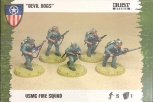 Dust Tactics Allies DT074 USMC Fire Squad "Devil Dogs" Factory Sealed - Picture 1 of 4