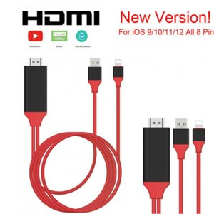 HDMI Video Cable Adapter for iPad iPhone 13 12 11 Pro X 6 7 8 Phone Link to TV