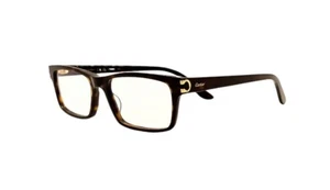 Occhiali da vista Cartier CT0005O colore 005 avana taglia 55 nuovi UNO SINISTRO - Foto 1 di 6