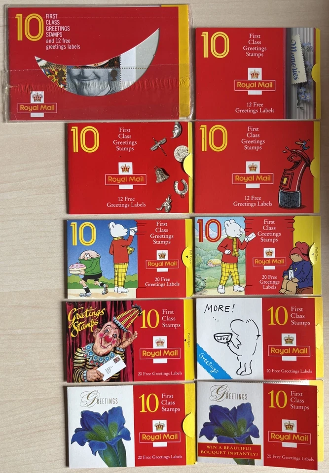 KX1 - KX10 Greetings Plain Booklets unmounted mint Set or Each sold separately. - Image 1 of 1