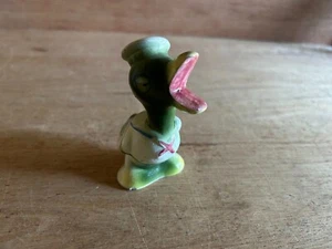 Sailor Duck Figurine Japan Green Vintage Statue Figure 1950s 3-1/2" Chipping - Picture 1 of 20