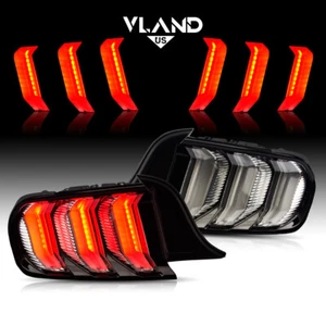 Luces traseras transparentes VLAND luces traseras secuenciales para Ford Mustang 2015-2023 diestro+derecho - Imagen 1 de 16