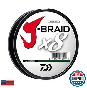 Daiwa J-BRAID GRAND 8X 300YDS FILLER SPOOL DARK GREEN - Picture 1 of 1