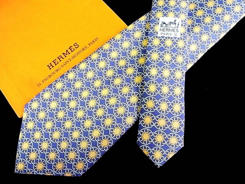 HERMÈS Cravatta uomo HERMES Francia vera seta cravatta abito classico lusso multicolore Y315